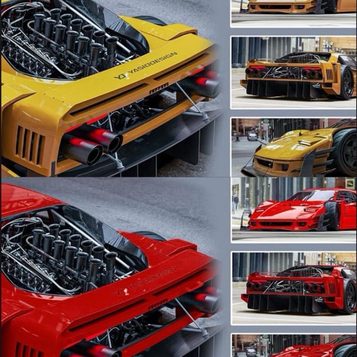 DIECAST DCM 1/64 Yaaid Ferrari F40 Modified