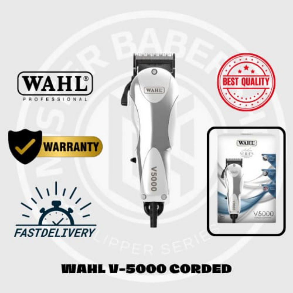 Wahl Clipper V-5000 Corded - Alat Cukur Rambut Profesional / WAHL ORIGINAL BERGARANSI