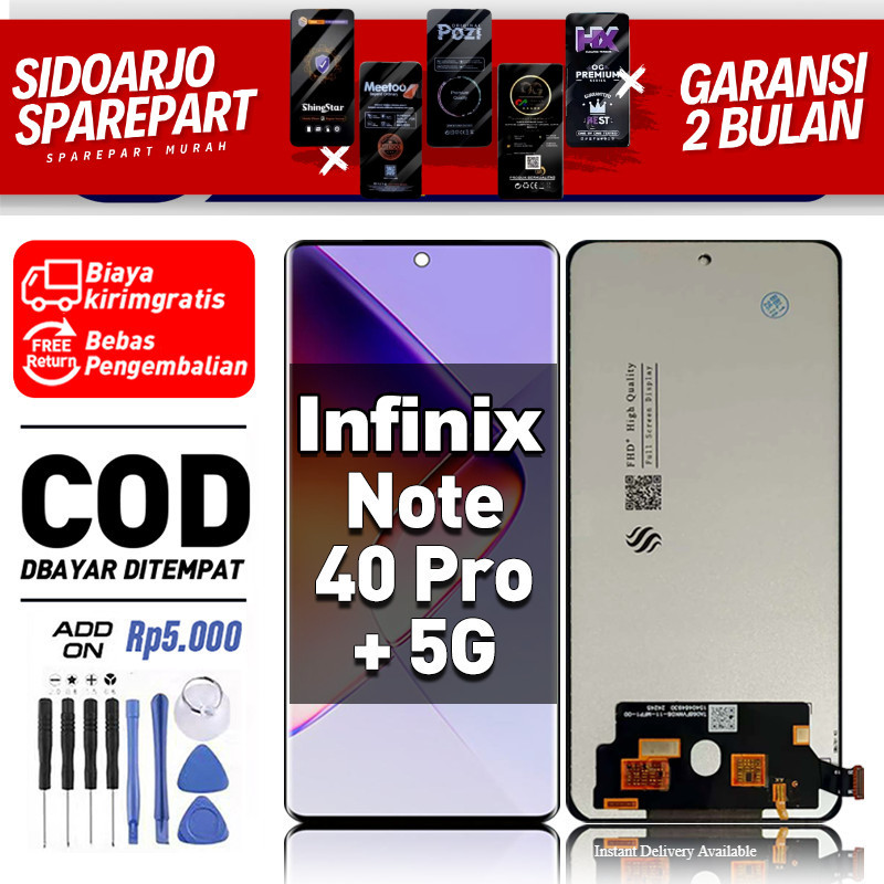 LCD Infinix Note 40 Pro Plus 5G X6880 Touchscreen Fullset-Original Compatible For Glass Touch Screen