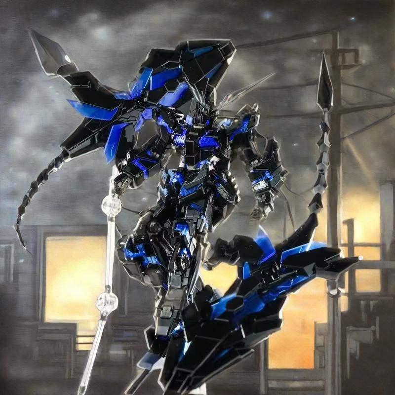 2025 New Hg 1/144 Unicorn 03 Phenex Rx-0 Phoenix Rc Type Electroplated Silver Mech Assembly Model Ki