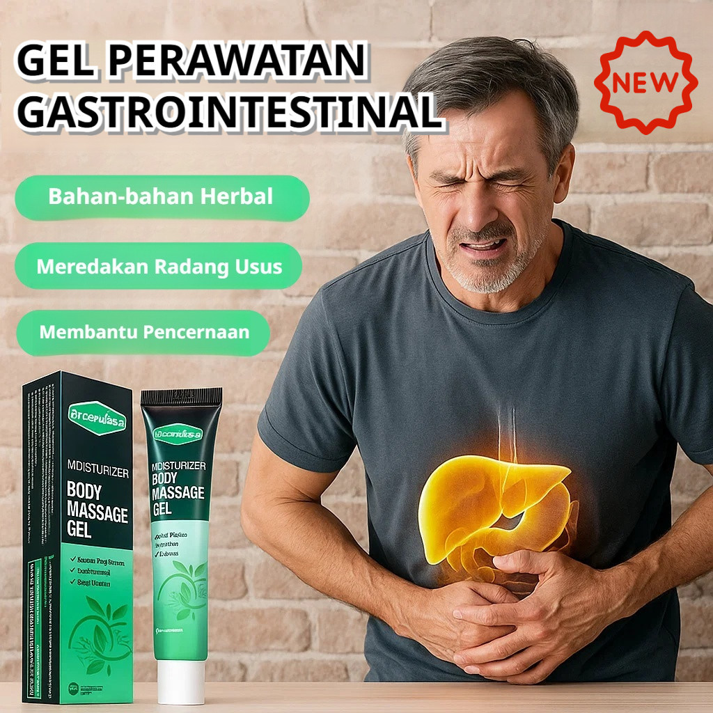 Gel Pijat Pria German - Perawatan Kesehatan Hati, Gel Perawatan Pankreas Alami/Pelembap Kulit Badan 