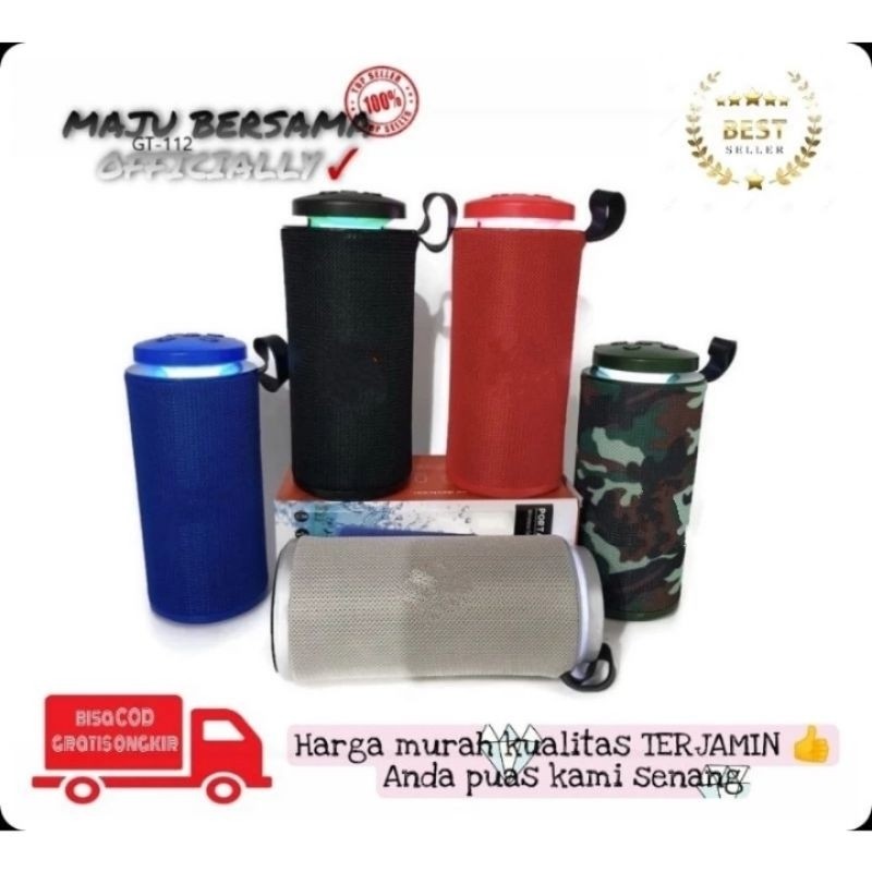 MB- speaker bluetooth portabel GT 112 wereless speaker bluetooth GT-112 GT112 super ngebass enjoyacc
