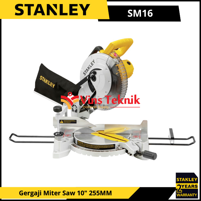 STANLEY SM16 Mesin Potong Gergaji Kayu Alumunium Mitre Miter Saw 10" 255mm SM 16