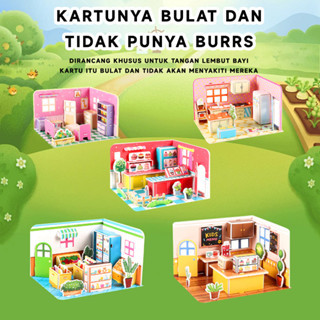 Puzzle Foam Paper Edukasi Mainan Interior Series Anak 3D Diy
