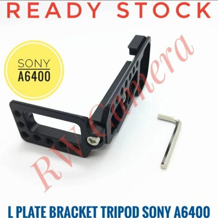 L Plate Sony A6400 Quick Release Plat Tripod Shape Alpha 6400 Rig - Hitam