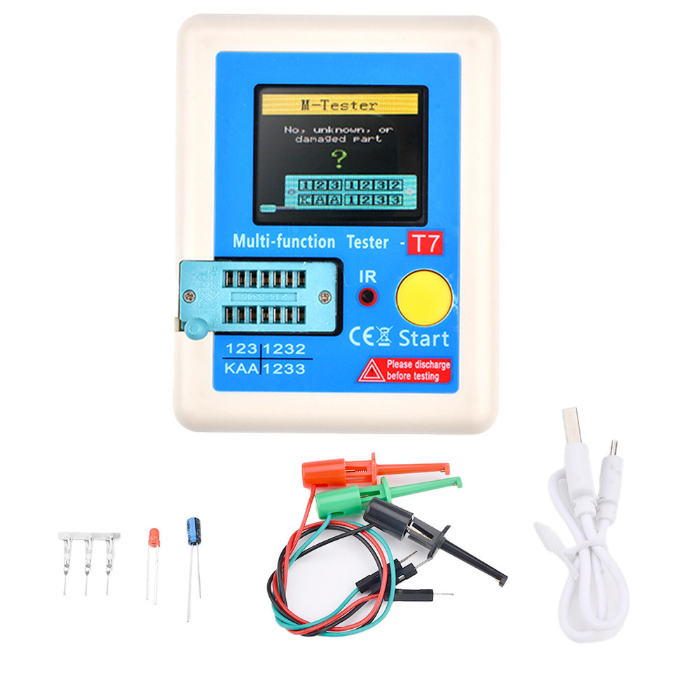 LCR-TC1 TC1 LCR-T7 Transistor Tester Multimeter Colorful Display TFT For Diode Triode MOS/PNP/NPN Ca