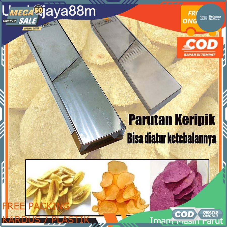 [RO] Parutan Keripik Kentang Singkong Stainless / Alat Pemotong Pasah Serbaguna Kripik Pisang Lurus 