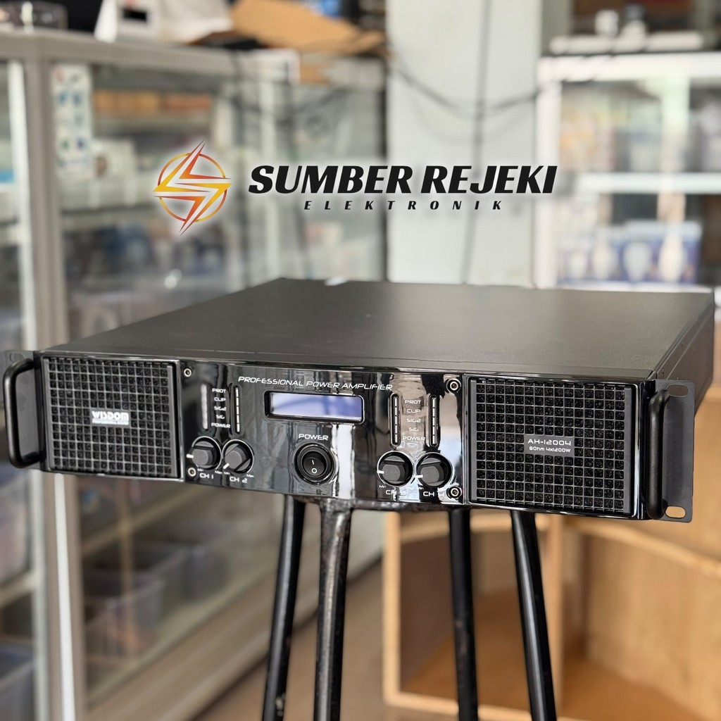 Power WISDOM AH-12004 4 Channel Class H Original Wisdom