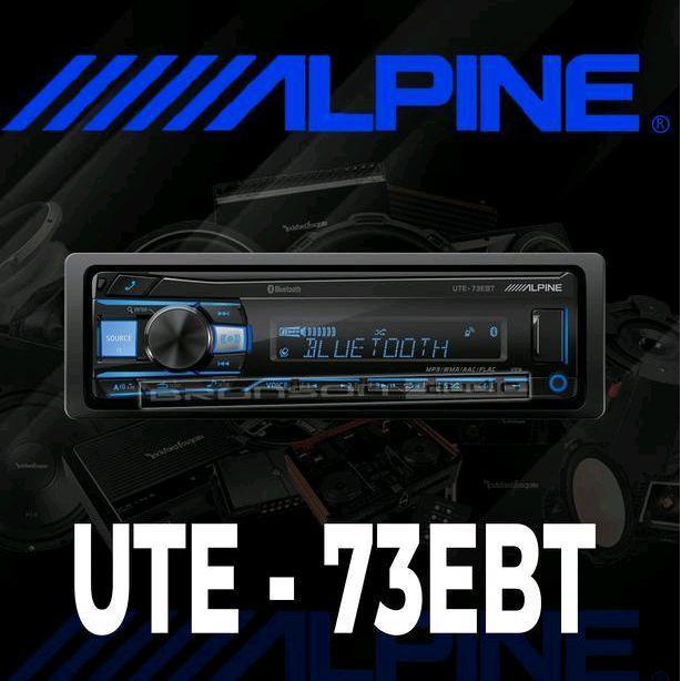 Alpine ute 73ebt /73 ebt / ute73 ebt /head unit single din- GARANSI RESMI - 100% BARANG ORIGINAL