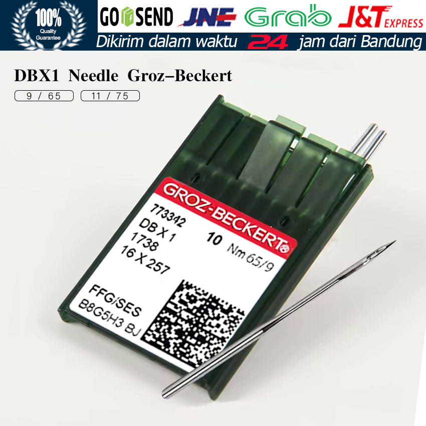 Jarum Mesin Jahit Industri DBx1 Groz-Beckert / Titanium Gold High Speed Anti Panas / Jarum Jahit DB 