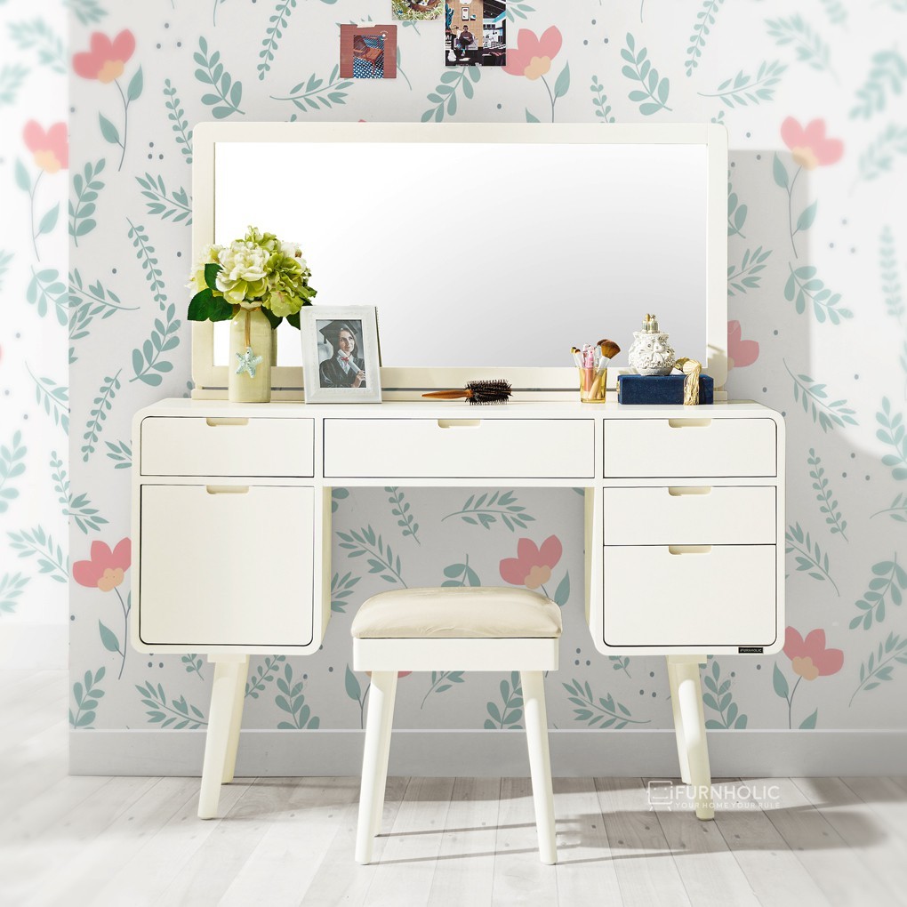IFURNHOLIC Flint Premium Console Sets | Meja Rias Minimalis | Meja Make Up | Meja Console | Vaniti T