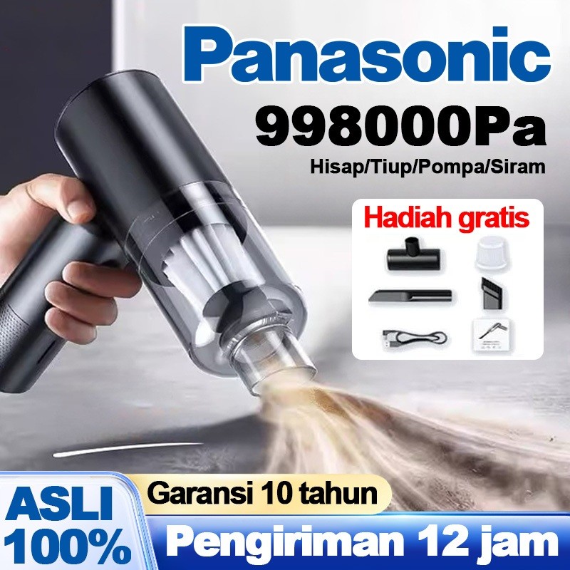 ( Tekno Digital ) PANASONIC 5 IN 1 998000 Pa Vacum Cleaner Portable Penyedot Debu Mini Wireless Vacu
