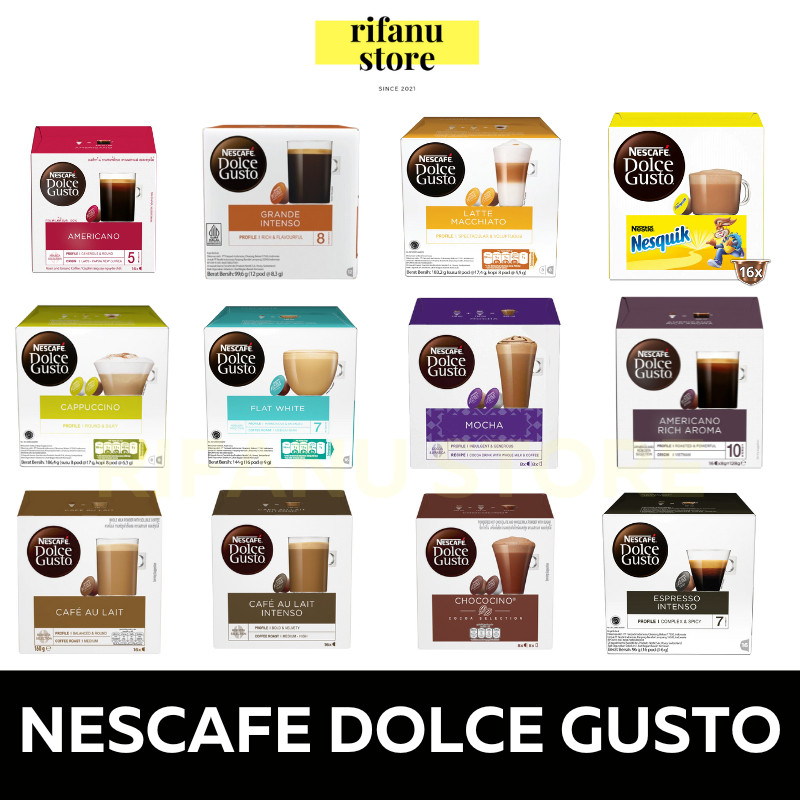 Nescafe Dolce Gusto Capsule Coffee NDG Original All Varian