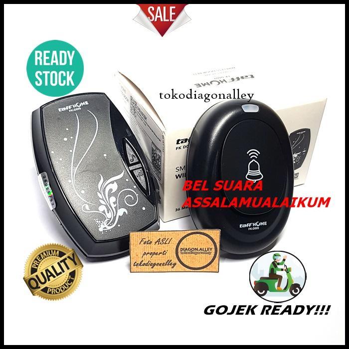 Bel Rumah Tanpa Kabel Assalamualaikum Bel Pintu Assalamualaikum Bel Pintu Wireless Door Bell Waterpr