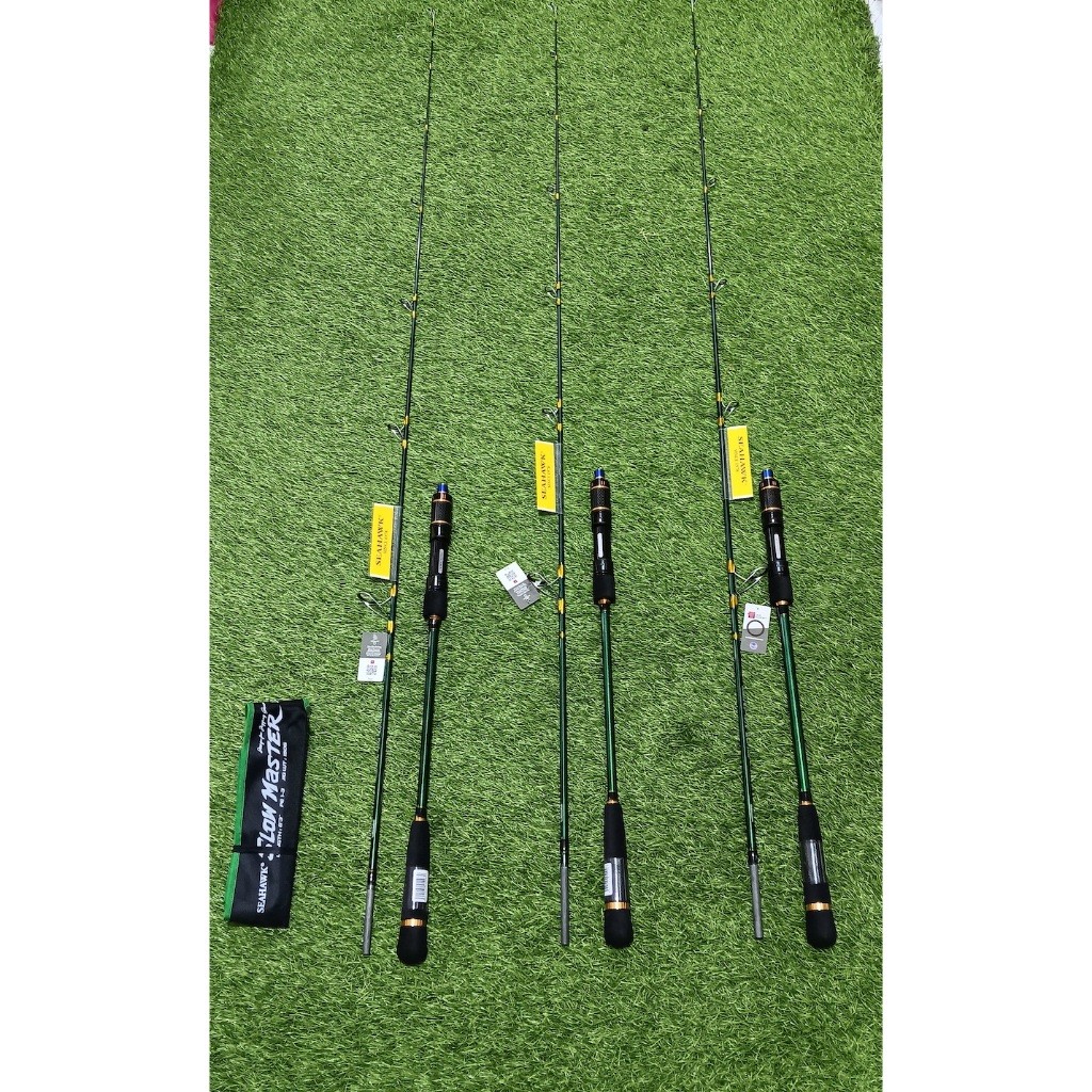 Joran Jigging Spinning SEAHAWK SLOW MASTER 632 Pe1-3 Pe2-4 190CM Fuji Guides