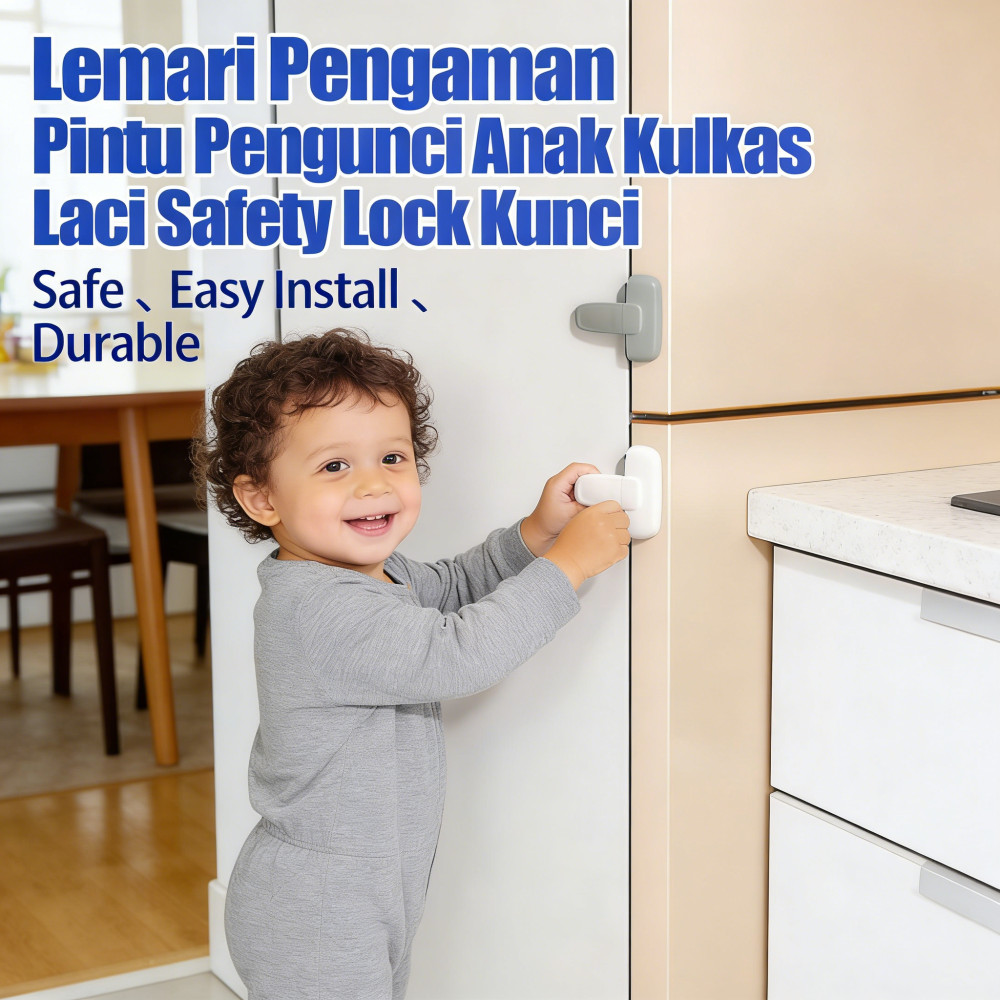 Kunci Anak Kulkas Lock Safety Kunci Lemari Pintu Pengunci Pengunci