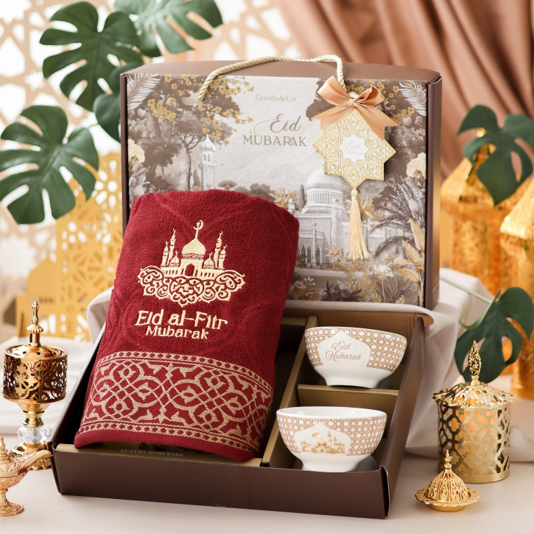 Hampers Handuk Mangkok Lebaran Premium Hampers Handuk Idul Fitri Parcel Lebaran Hampers Handuk