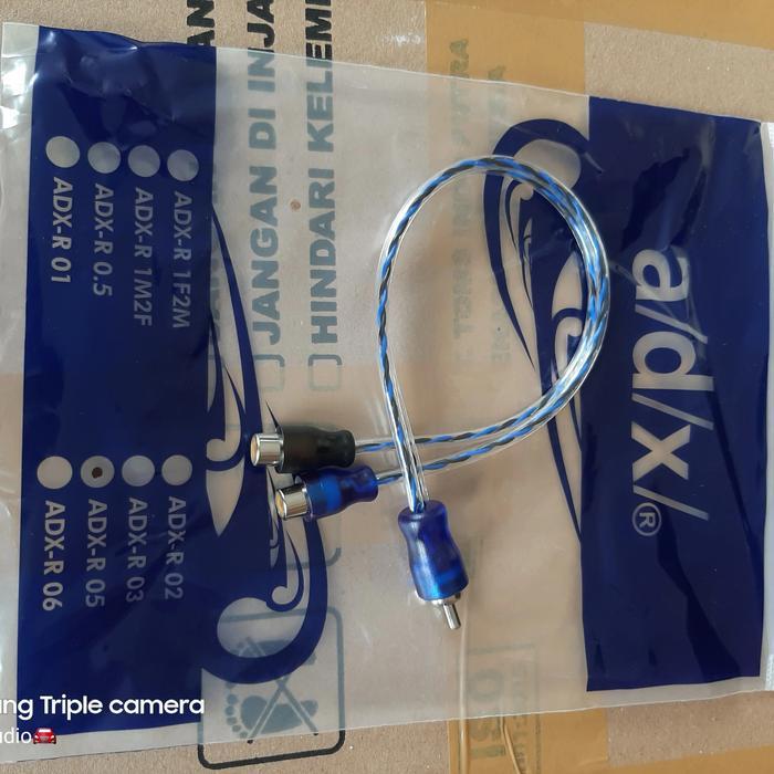Kabel RCA Cabang RCA Power Audio mobil - 1 COWOK 2 CEWEK