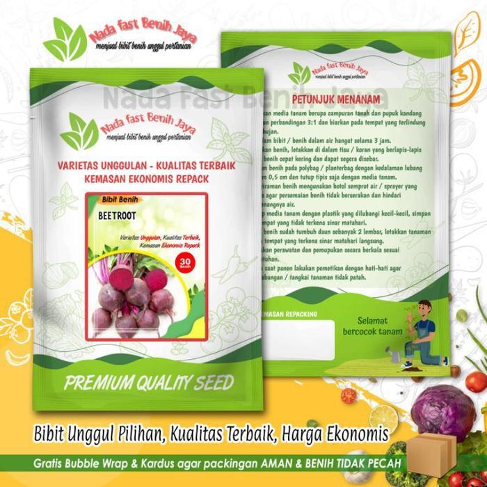 30 Biji Benih buah bit - benih bibit beetroot merah - Varian, Standar