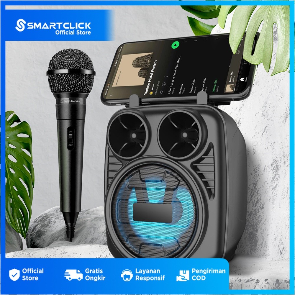 Speaker Portable Bluetooth LED 3 Inches Mobile Phone With Mic