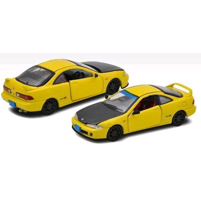 ERA CAR HONDA INTEGRA TYPE-R DC2 RHD RACING YELLOW DIECAST SKALA 64