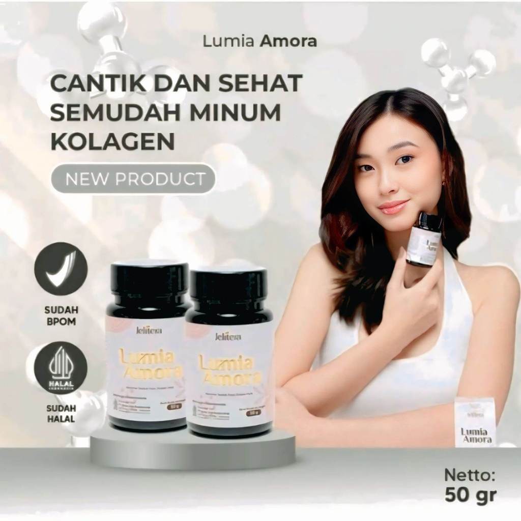 JELITERA | LUMIA AMORA |

PEMUTIH BADAN AMPUH | PEMUTIH BADAN

PERMANEN | COLLAGEN DRINK RASA STROBE