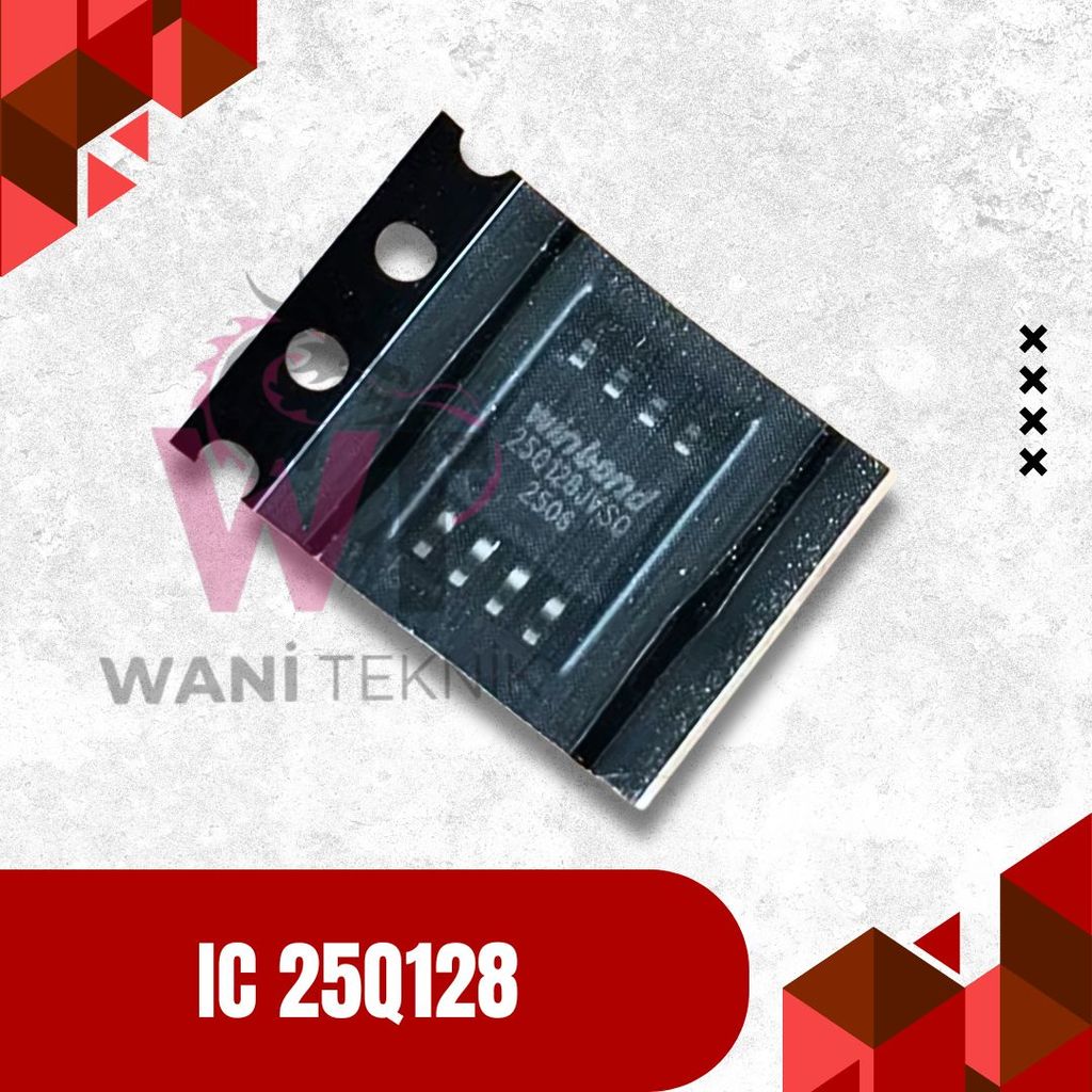 IC 25Q128 SPI NOR Flash 128Mbit 16MB 3.3V SOP8 BIOS EEPROM Tahan Lama