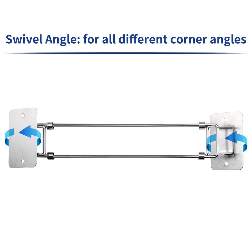 Dependable-Rv Shower Corner Storag 7-13 Shower Corner Storag Adjustable Corner Storage Bar Rv Access