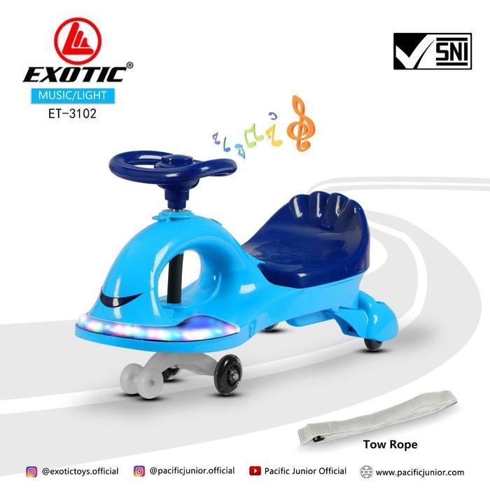 Swing Car EXOTIC ET 3102 Manian Anak Mobil Mobilan - Biru