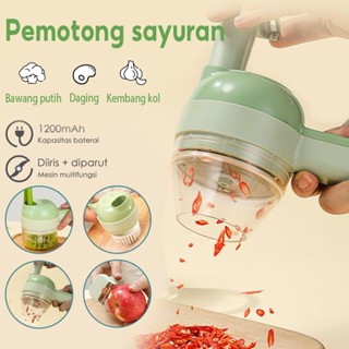 Pemotong daging USB Genggam Alat Pemotong Mini Blender Chopper Hand Held Multifungsi Mini Chopper Wi