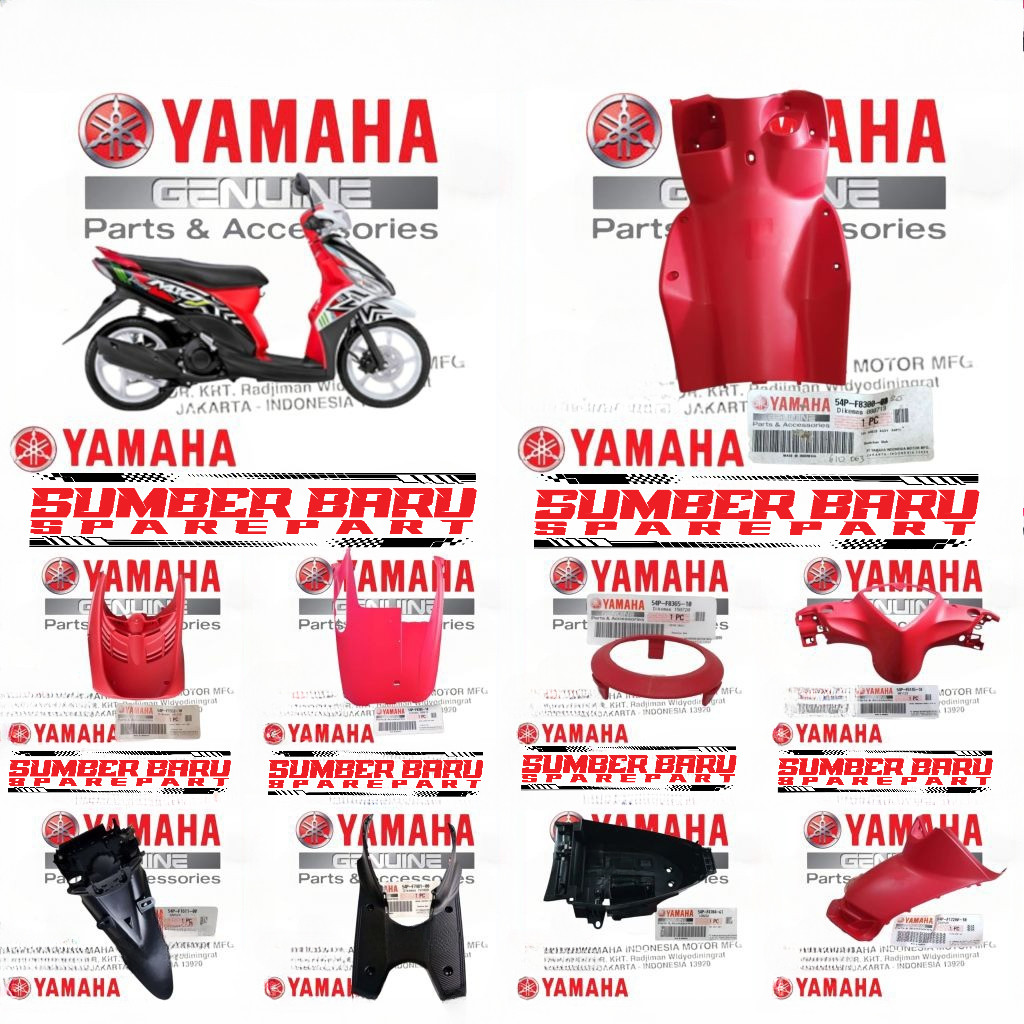 COVER BODY KASAR MIO J MERAH ORIGINAL YAMAHA