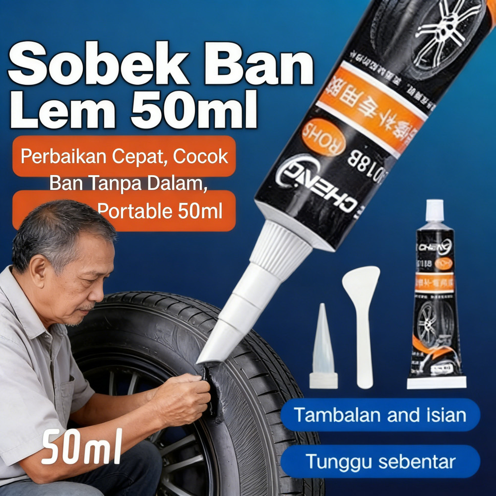 Ban Sobek Lem 50ml - Ban Retak Lem - Ban Motor Mobil Lem - Ban Tubeless Lem - Ban Pecah Lem