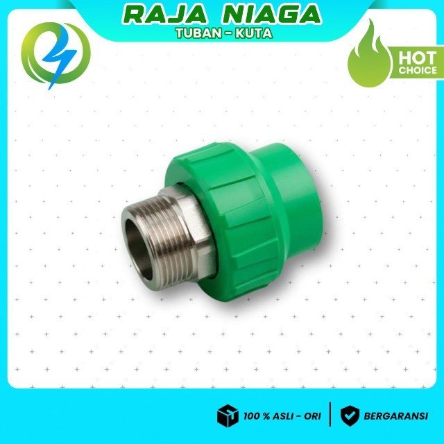 SAMBUNGAN SOCK DRAT LUAR 11/4 PPR MEREK RUCIKA