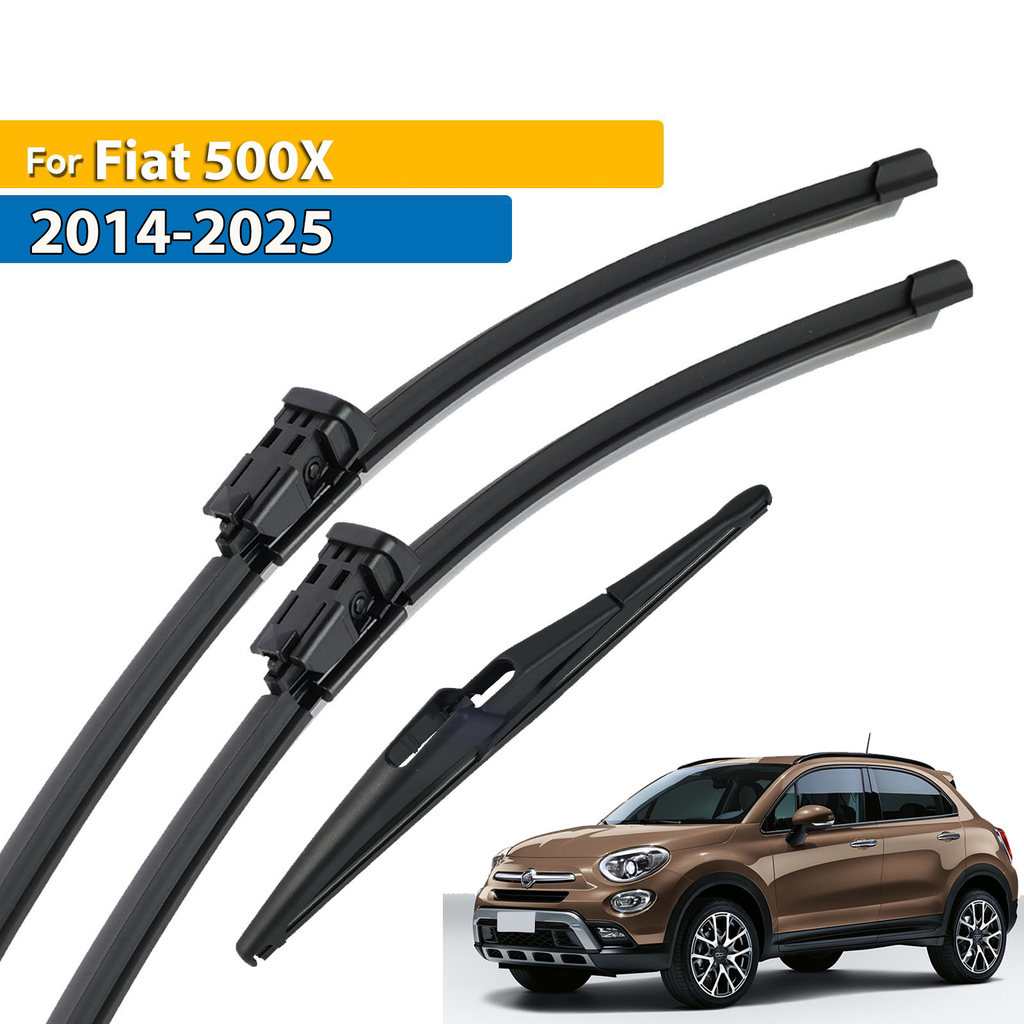 Erick's Wiper Front & Rear Wiper Blades Set For Fiat 500X 2014 - 2025 Windshield Windscreen Window R