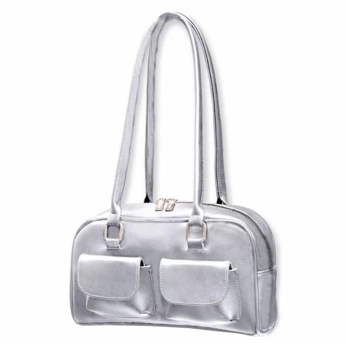 Multi pouch bag-Shoulder bag-tas bahu wanita terbaru-tas viral-tas kekinian-tas multi fungsi - HITAM