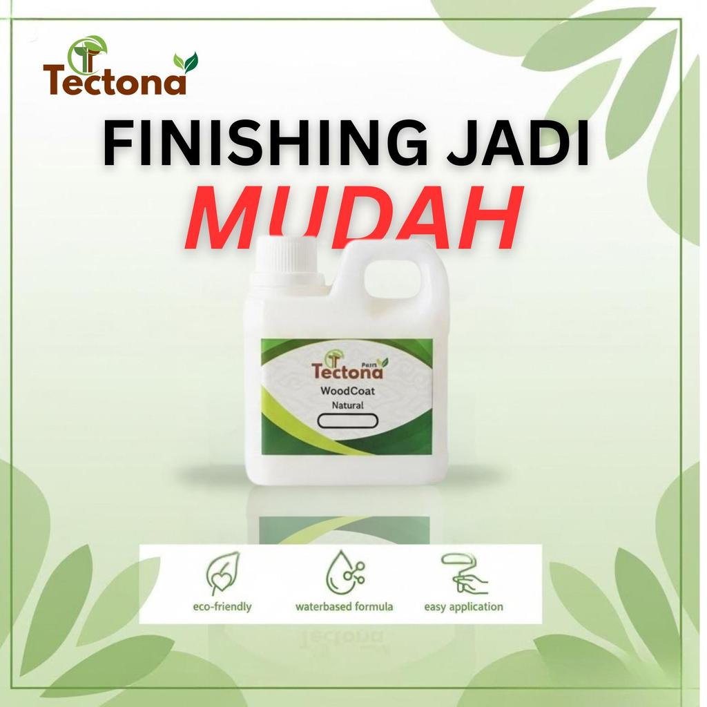 Cat Pelapis Kayu Woodcoat Clear Gloss & Doff Tectona Paint 500ML 250ML Pelapis Kayu Glossy & Doff  C