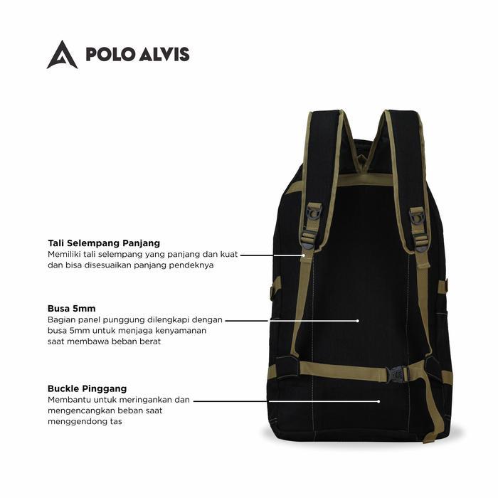 Promo POLO ALVIS - Summit Elgon Tas Gunung Ransel Besar Muat Banyak Pakaian Cocok untuk Travel Mudik