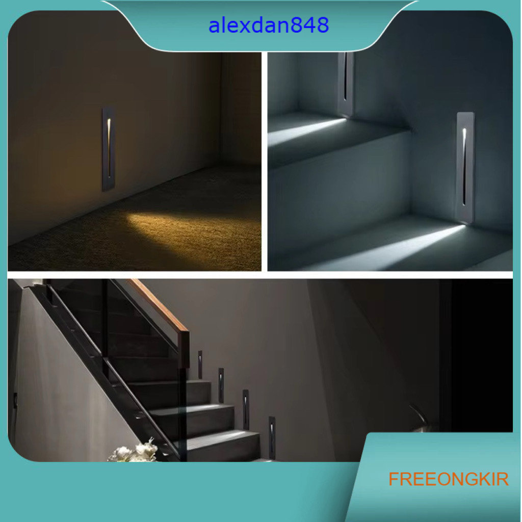 Lampu Dinding Tanam  Lampu Tangga Tanam Recessed LED Stair Lamp