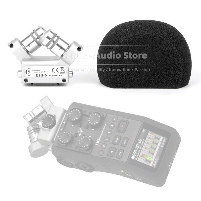 Pop Filter Windscreen Mic Cover Foam For ZOOM H5 H6 H 5 6 Recorder Windproof Microphone Recorng Anti