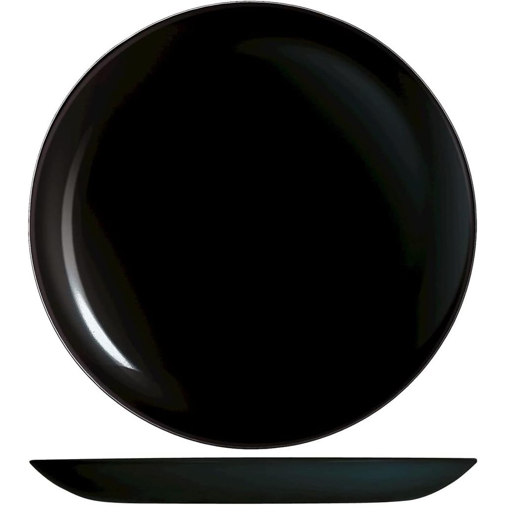 Piring Makan 27cm Luminarc Arcoroc Dinner Plate Evolution Black P1128 - 1pc
