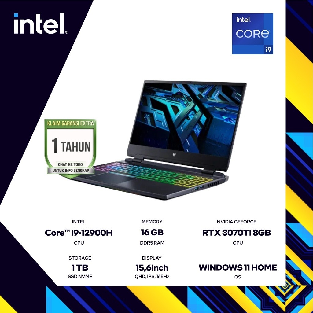 ACER Predator Helios 300 PH315-55 i9-12900H RTX3070Ti 16G 512G QHD W11