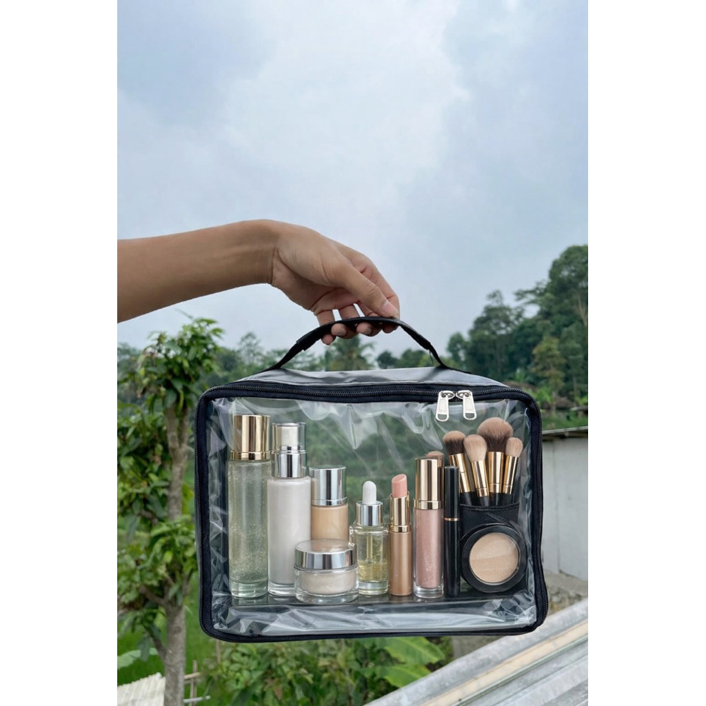 Tas Mika Bening / Tas mika hampers Lebaran Untuk Cosmetik Wanita