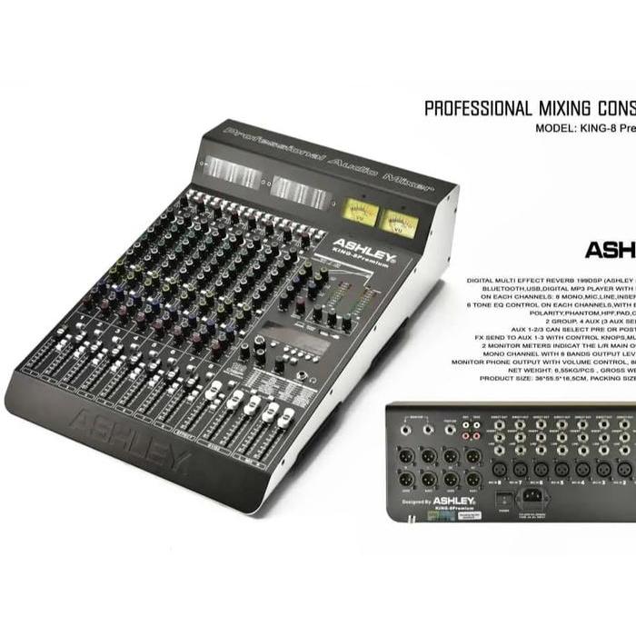 ASHLEY KING 8 PREMIUM MIXER ASHLEY KING-8 PREMIUM ORIGINAL 8 CHANNEL