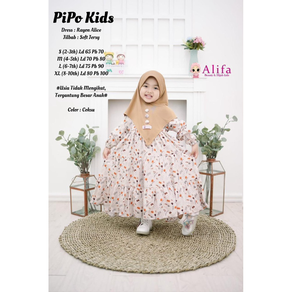 ada grup reseller bisa join tanya ke admin alyastore = NO CANCEL• Pipo Kids  Alifa• Gamis Set Jilbab