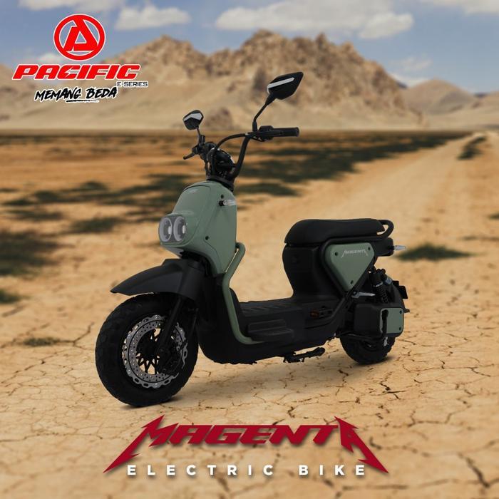 SEPEDA LISTRIK MURAH E-BIKE POWER 650 WATT MAGENTA PACIFIC