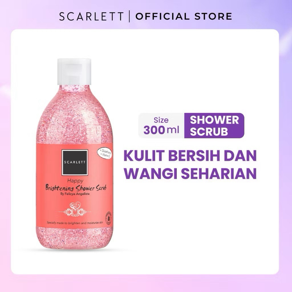 Scarlett Whitening Shower Scrub Glutathione Original BPOM