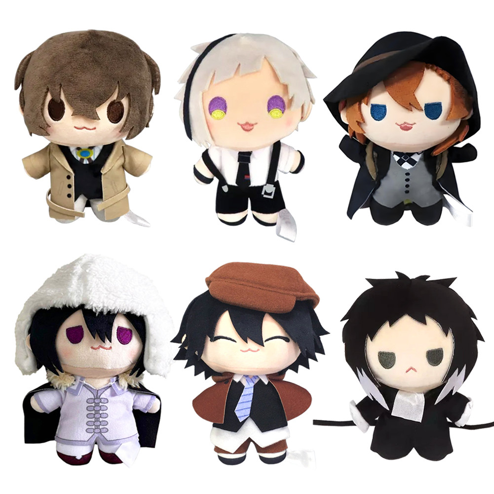Dazai Osamu Plush Nakahara uuya figure Fyodor Dostoevsky Edogawa Rampo plush Doll soft Keyain pillow