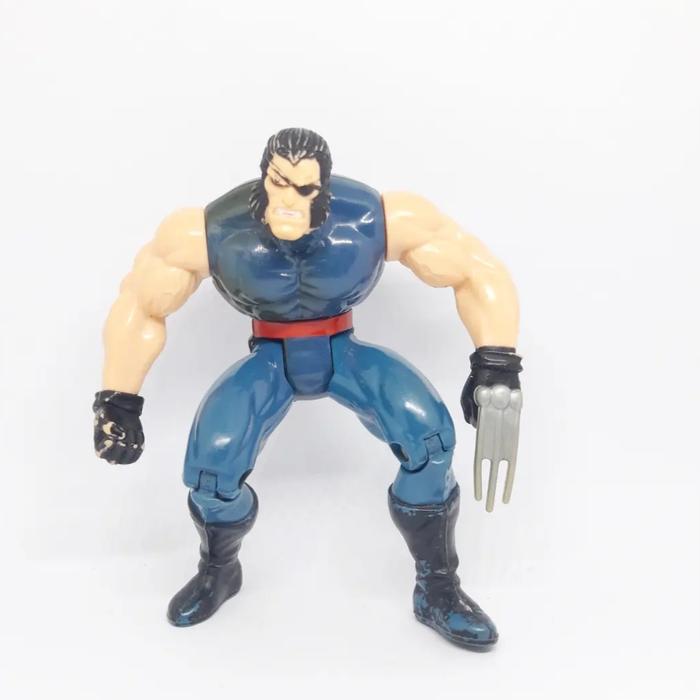 Vintage Wolverine X Men Eye Patch - Toybiz Action Figure Mainan Anak 2ND