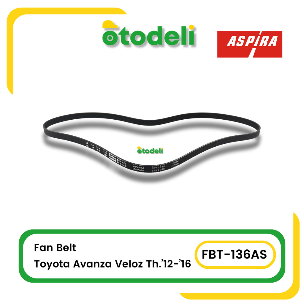 Fan Belt Toyota Avanza Veloz tahun 2012 - 2016 Aspira