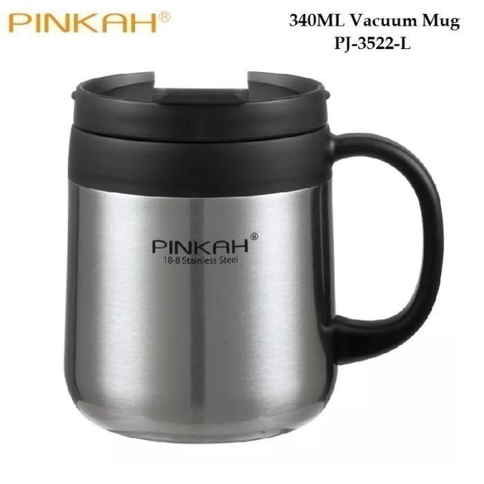 PINKAH PJ-3522-L Tumbler Termos Kopi Coffee Mug Dingin Panas 340ML - Silver
